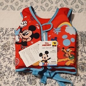Disney Red and Blue Mickey Mouse Swim Vest